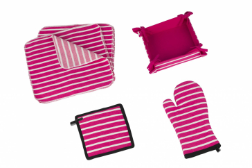 SET BUCATARIE 15 PIESE PINK