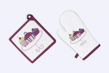 SET DE BUCATARIE 2 PIESE CUPCAKE