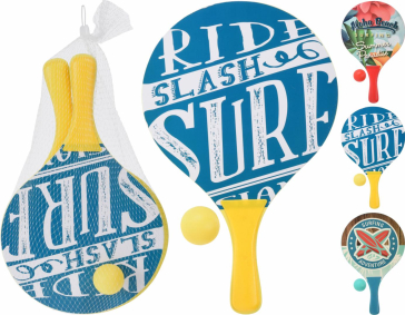 SET TENIS PLAJA 2 RACHETE +1 MINGIE