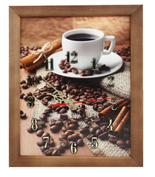 TABLOU CU CEAS INRAMAT 20X25 CM CAFEA