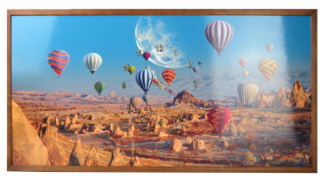 TABLOU CU CEAS INRAMAT 50X100 CM BALOON