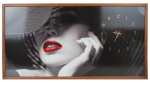 TABLOU CU CEAS INRAMAT 50X100 CM LIPS