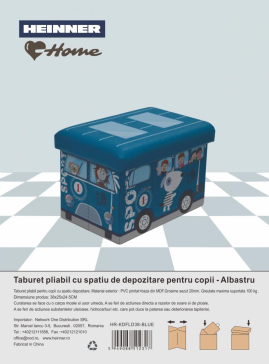 TABURET PLIABIL PVC PTR COPII ALBASTRU