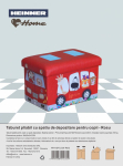 TABURET PLIABIL PVC PTR COPII ROSU