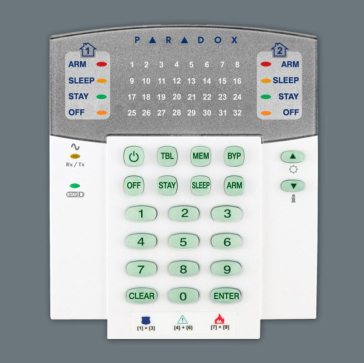 TASTATURA PARADOX LED - 32 ZONE
