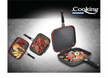 TIG.DUBLA DR.GRIL32x24.5X7.5CM,EASY COOK