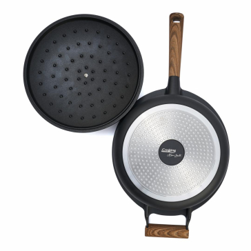 ï»¿Tigaie adanca aluminiu+capac, 28x8.5 cm, 4.5L, Taste of Home by Chef Sorin Bontea 