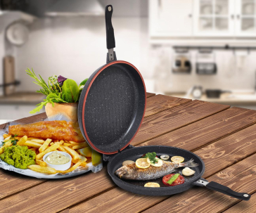 TIGAIE DUBLA ROT.GRIL,32X7.5CM,EASY COOK