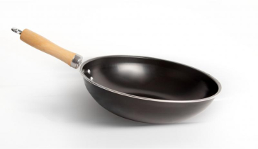 WOK TEFLONAT, MANER LEMN,28 CM ,GILBERTO