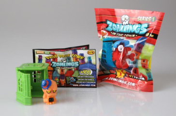 Zomlings â€“ blister cu turn si o figurina