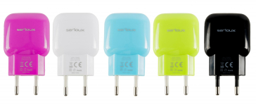 ZZ TRAVEL CHARGER SERIOUX 1XUSB 2A BULK